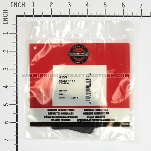 BRIGGS & STRATTON GASKET (10 X 27549S) 4159 - Image 3