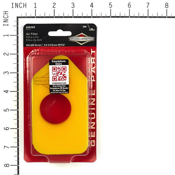 BRIGGS & STRATTON FILTER-A/C FOAM 5088K - Image 1 BRIGGS & STRATTON FILTER-A/C FOAM 5088K - Image 1