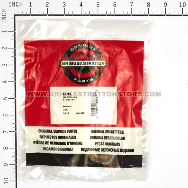BRIGGS & STRATTON P/C-FILTER (5 X 272477S) 4199 - Image 4