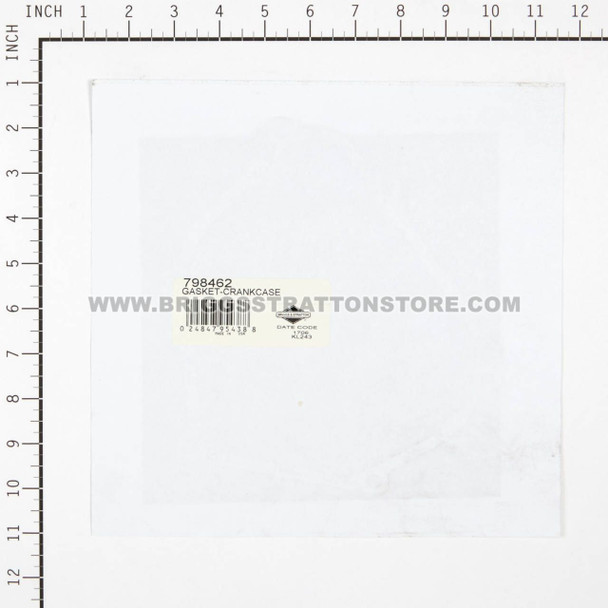 BRIGGS & STRATTON GASKET-CRANKCASE 798462 - Image 3 BRIGGS & STRATTON GASKET-CRANKCASE 798462 - Image 3