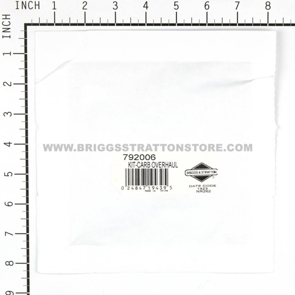 BRIGGS AND STRATTON 792006 - KIT-CARB OVERHAUL - Image 3 BRIGGS AND STRATTON 792006 - KIT-CARB OVERHAUL - Image 3
