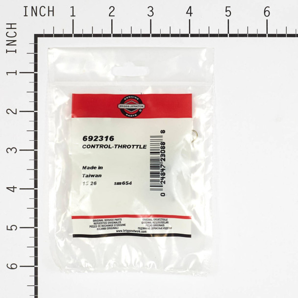 BRIGGS AND STRATTON 692316 - CONTROL-THROTTLE - Image 1 BRIGGS AND STRATTON 692316 - CONTROL-THROTTLE - Image 1