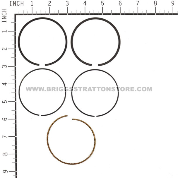 BRIGGS AND STRATTON 795431 - RING SET - Image 2 