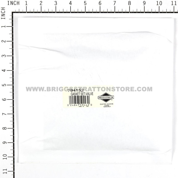 BRIGGS & STRATTON GASKET SET-VALVE 794152 - Image 3
