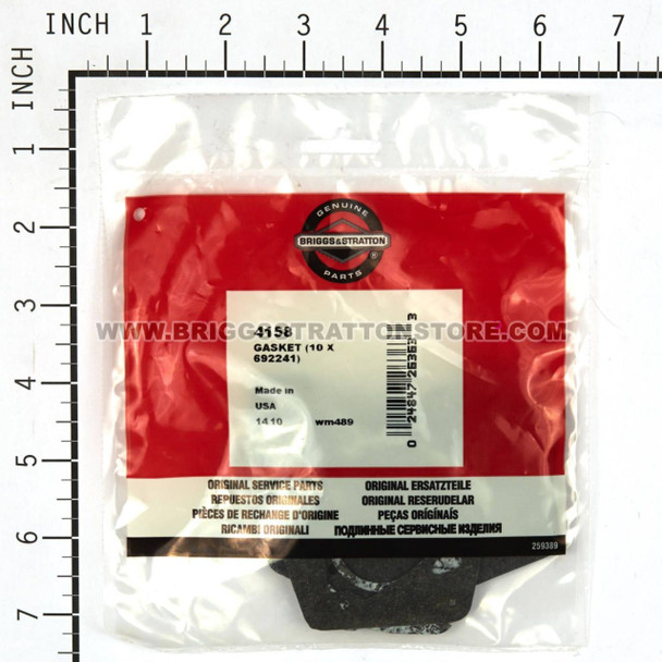 BRIGGS & STRATTON GASKET (10 X 692241) 4158 - Image 3 BRIGGS & STRATTON GASKET (10 X 692241) 4158 - Image 3