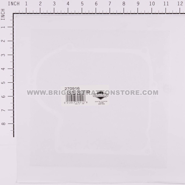 BRIGGS & STRATTON GASKET-CRKCSE/009 270916 - Image 3