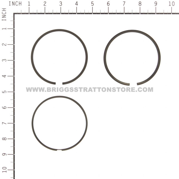 BRIGGS AND STRATTON 696403 - RING SET-STD - Image 2