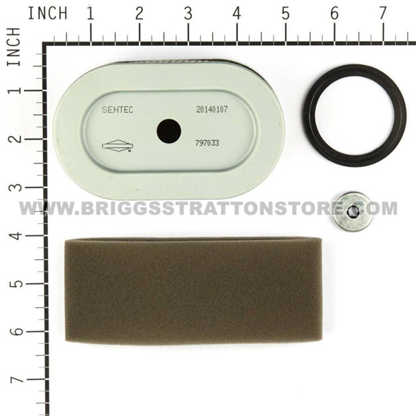 BRIGGS & STRATTON FILTER-AIR CLEANER CA 797033 - Image 4 BRIGGS & STRATTON FILTER-AIR CLEANER CA 797033 - Image 4