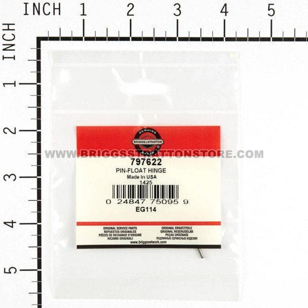 BRIGGS AND STRATTON 797622 - PIN-FLOAT HINGE - Image 3