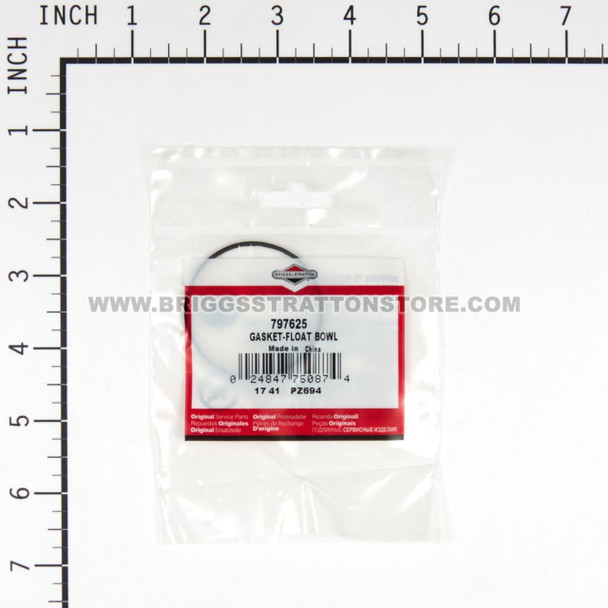 BRIGGS & STRATTON GASKET-FLOAT BOWL 797625 - Image 3 BRIGGS & STRATTON GASKET-FLOAT BOWL 797625 - Image 3
