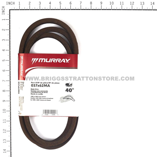 BRIGGS & STRATTON BELT-85.94 WEDGE 37X62MA - Image 3 BRIGGS & STRATTON BELT-85.94 WEDGE 37X62MA - Image 3