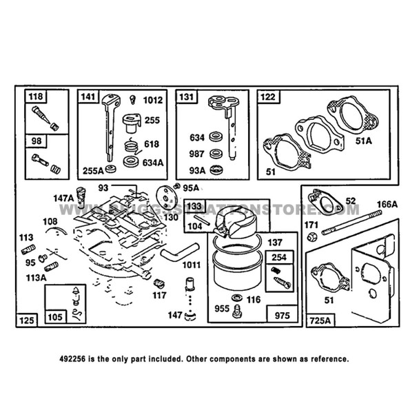 Briggs And Stratton 492256 - Carburetor - Image 6 Briggs And Stratton 492256 - Carburetor - Image 6
