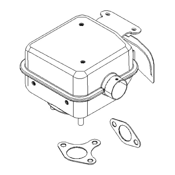 BRIGGS & STRATTON MUFFLER 593186 - Image 1