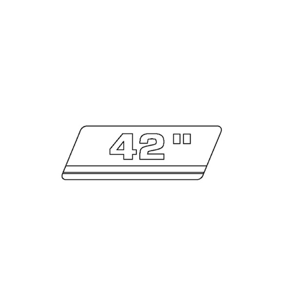 Briggs And Stratton 1731924Sm - Decal-42""- 2006 Silv (Briggs Oem Part)