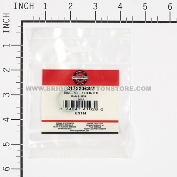 BRIGGS & STRATTON RING-RET EXT # 87 0.8 2172206SM - Image 3