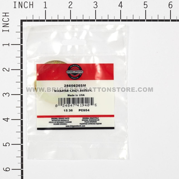 BRIGGS & STRATTON WASHER-1.00(1.06IDX1. 2860626SM - Image 3