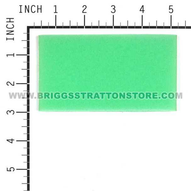 BRIGGS & STRATTON FILTER-A/C FOAM 273356S - Image 2