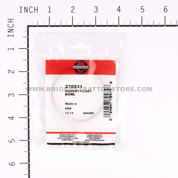 BRIGGS & STRATTON GASKET-FLOAT BOWL 270511 - Image 3