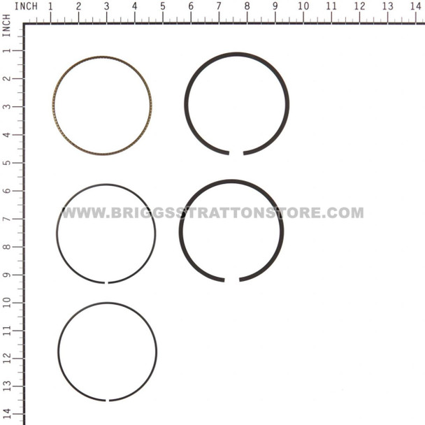 BRIGGS & STRATTON RING SET 594437 - Image 2