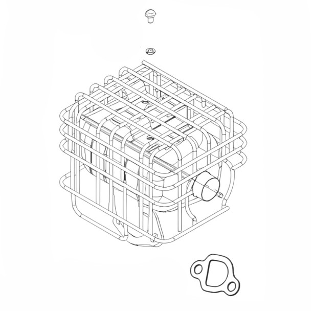 BRIGGS & STRATTON MUFFLER 594953 - Image 1