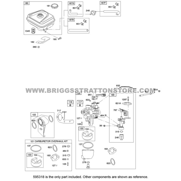 Briggs And Stratton 595318 Carburetor Oem - Image 4