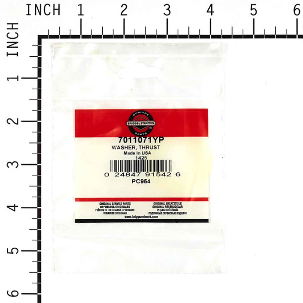 7011071YP Washer, Thrust - Briggs and Stratton - Genuine OEM Part 7011071YP Washer, Thrust - Briggs and Stratton - Genuine OEM Part