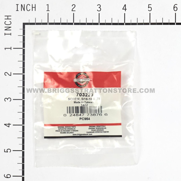 BRIGGS & STRATTON SCREW 5/16-18 X .75 703228 - Image 3
