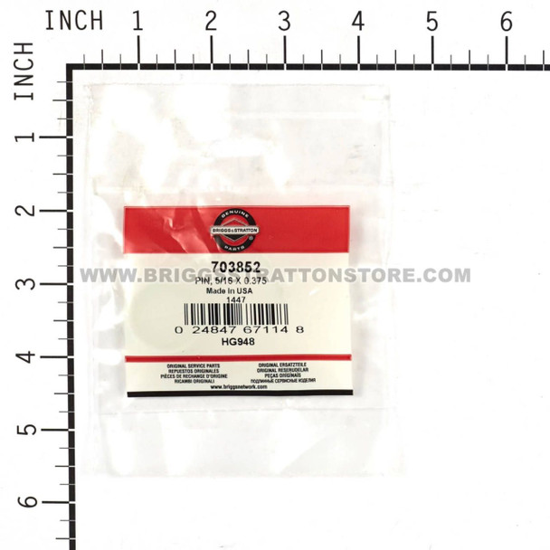 BRIGGS AND STRATTON 703852 - PIN 5/16 X 0.375 - Image 3 BRIGGS AND STRATTON 703852 - PIN 5/16 X 0.375 - Image 3