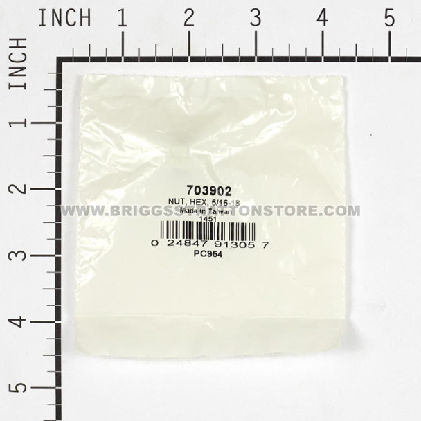 BRIGGS & STRATTON NUT HEX 5/16-18 703902 - Image 3