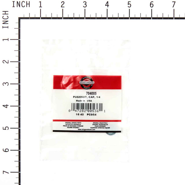 704005 Briggs and Stratton Pushnut, Cap, 1/4 OEM