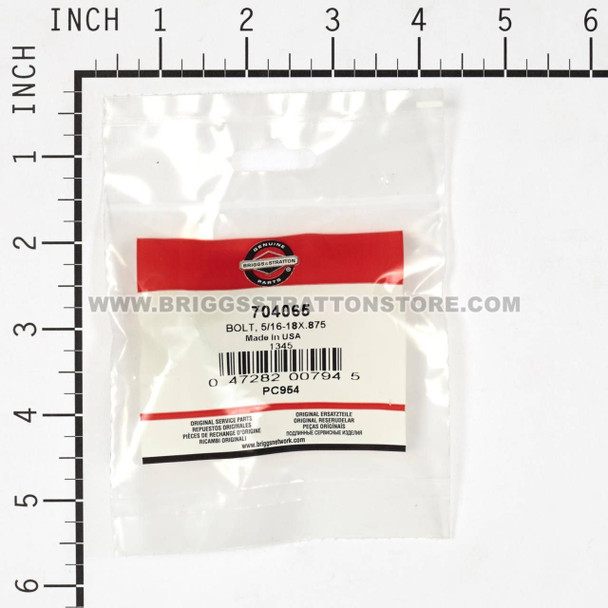 BRIGGS AND STRATTON 704065 - BOLT 5/16-18X.875 - Image 3