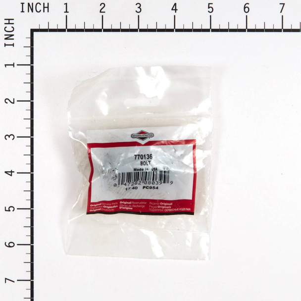 BRIGGS AND STRATTON 770136 - BOLT - Image 1