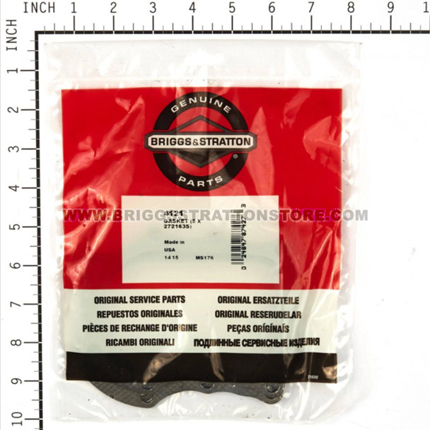 BRIGGS & STRATTON GASKET (5 X 272163S) 4121 - Image 3 BRIGGS & STRATTON GASKET (5 X 272163S) 4121 - Image 3