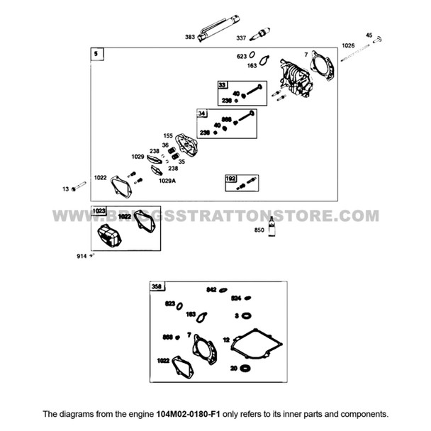 Briggs And Stratton 104M02-0180-F1 - Engine Packed Single Carton - Image 8