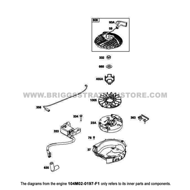 BRIGGS & STRATTON 197-F1 - ENGINE 104M02-0197-F1 - Image 14