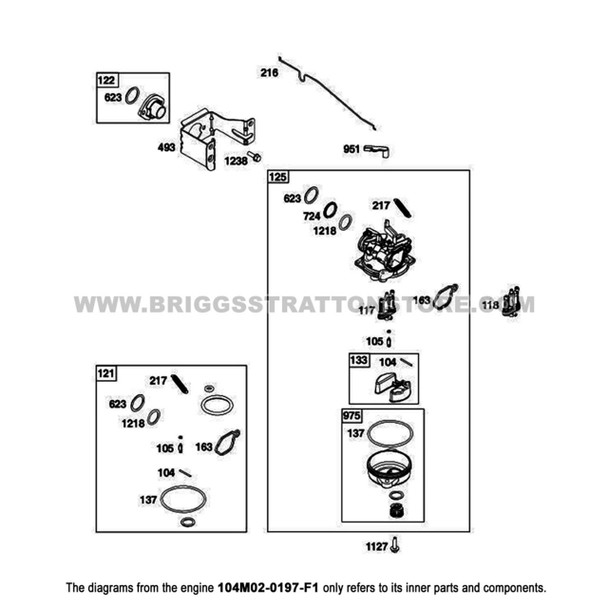 BRIGGS & STRATTON 197-F1 - ENGINE 104M02-0197-F1 - Image 15