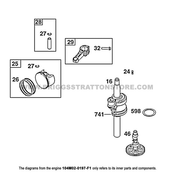 BRIGGS & STRATTON 197-F1 - ENGINE 104M02-0197-F1 - Image 17