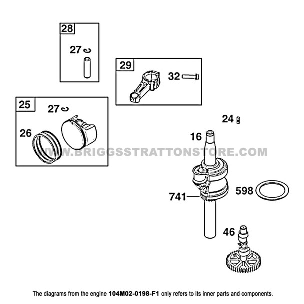 Briggs And Stratton 104M02-0198-F1 - Engine W-26 163 Cc Toro Pp Sp - Image 10