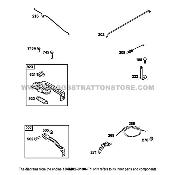 Briggs And Stratton 104M02-0198-F1 - Engine W-26 163 Cc Toro Pp Sp - Image 11