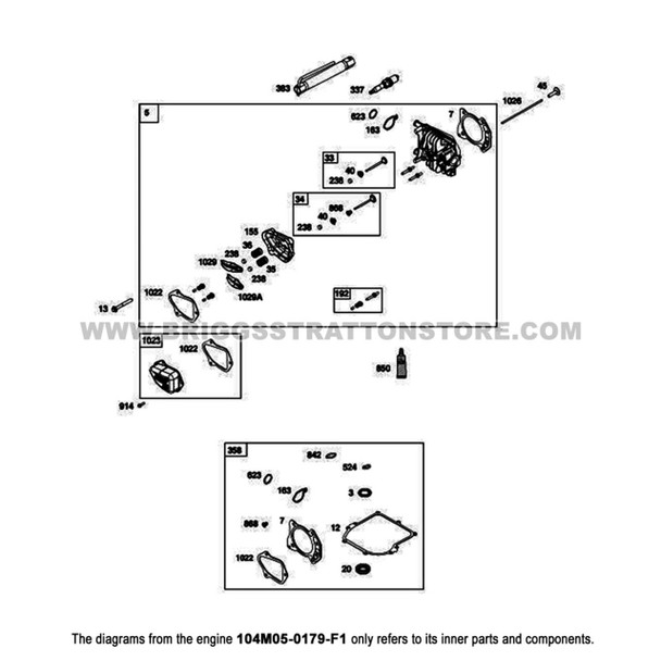 Briggs And Stratton 104M05-0179-F1 - Engine Packed Single Carton - Image 3