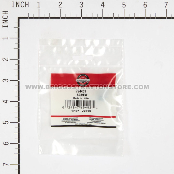 BRIGGS AND STRATTON 794451 - SCREW - Image 3