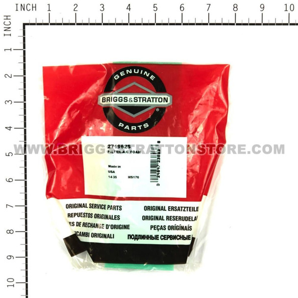 BRIGGS & STRATTON FILTER-A/C FOAM 271962S - Image 3
