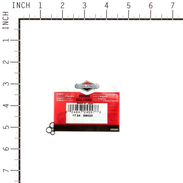 690988 - Seal-O Ring - Briggs and Stratton - Genuine OEM Part 690988 - Seal-O Ring - Briggs and Stratton - Genuine OEM Part