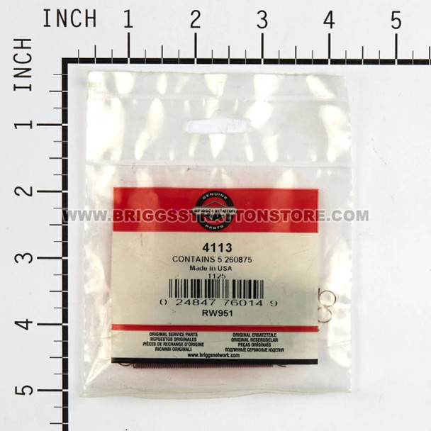 BRIGGS & STRATTON SPRING (5 X 260875) 4113 - Image 3