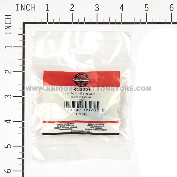 BRIGGS & STRATTON SWITCH-INTERLOCK 499421 - Image 3 BRIGGS & STRATTON SWITCH-INTERLOCK 499421 - Image 3