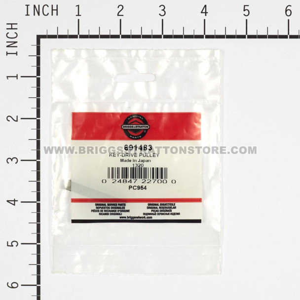 BRIGGS AND STRATTON 691483 - KEY-DRIVE PULLEY - image 3 BRIGGS AND STRATTON 691483 - KEY-DRIVE PULLEY - image 3