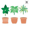 Potted Plants 6" Designer Cut-Outs
