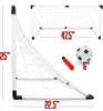 2-Pack Youth Soccer Goals with Soccer Ball and Pum