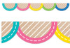 Krafty Pop Colorful Jumbo Scallops Border 48'