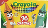 CRAYOLA CRAYONS ASSORTED COLORS PQ.96